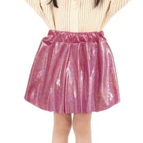 July 4Th Girls Dresses Size 14-16 Formal Kids Holiday Party Colour Blocking Tutu Carnival Dance Performance Skirt Poncho Cheerleader Sequin Pleated Skirt