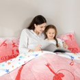 thumbnail image 5 of Castle Fairy Dance Gymnastics Girl 2pcs Bedding Comforter Set,Sparkling Sequin Twin Comforter Sets,Red White Breathable Bedding Set,Ultra Soft Home Decor, 5 of 8