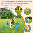 thumbnail image 4 of Roromall Dog Agile Hurdle Cone Set, Puppy Agile Training Hurdle 12 Cones & 6 Agile Rods Combo, Dog Agile Training Equipment 4-Height Adjustable Obstacle with Storage Bag, 4 of 6