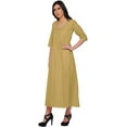 thumbnail image 2 of Moomaya Solid Scoop Neck Indian Wear For Women Kurtis Readymade Kurti Anarkali, 2 of 5