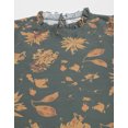 thumbnail image 4 of MoomayaWomens PrintedRuffled Neck Top,Casual Summer Top Blouse, 4 of 8