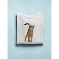 thumbnail image 3 of Pretty Abyssinian Cat Gazing Sweatshirt Women -Image by Shutterstock, Female Medium, 3 of 4