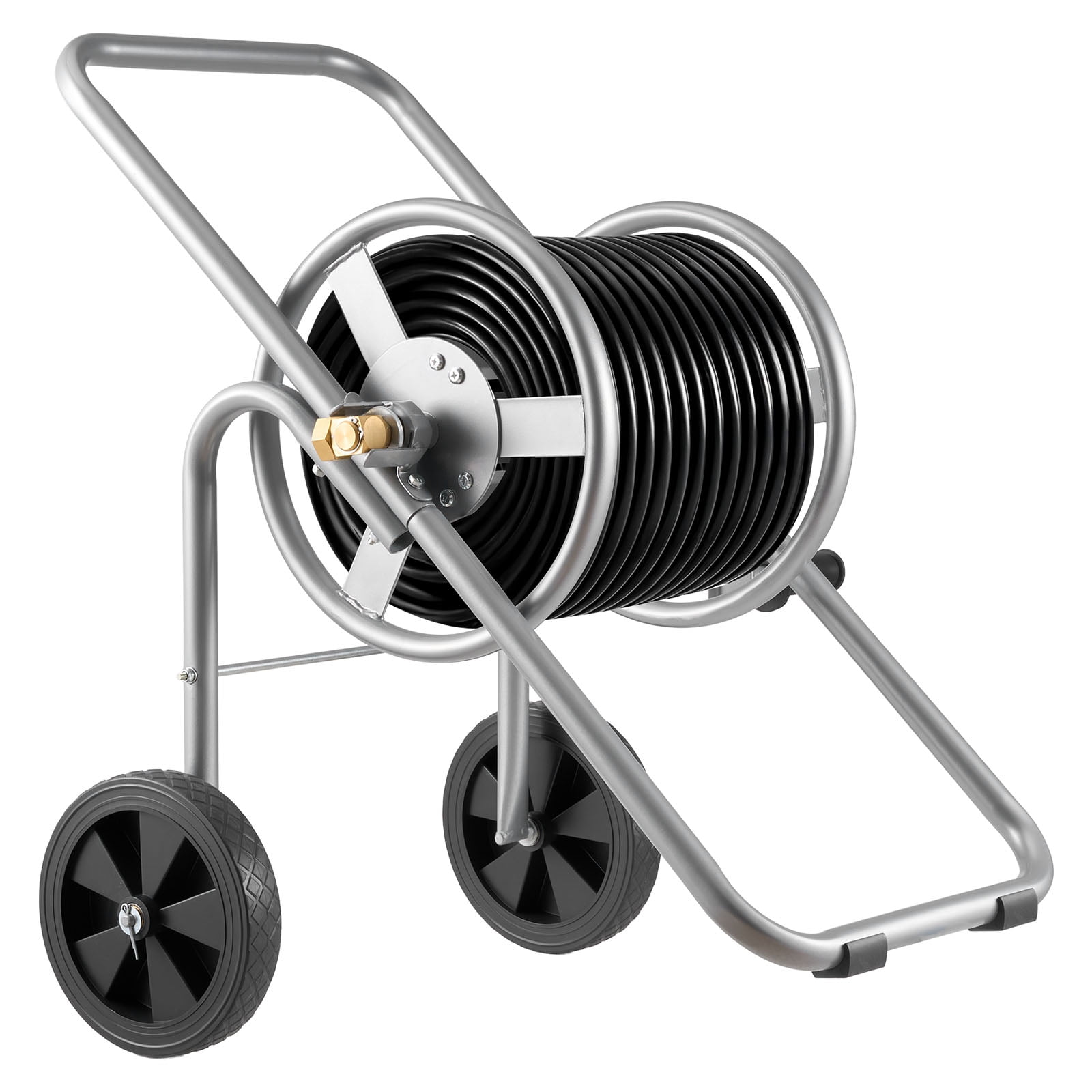 Heavy Duty Hose Reel Cart for 175 ft 5/8" Hose, Mobile Garden Tool