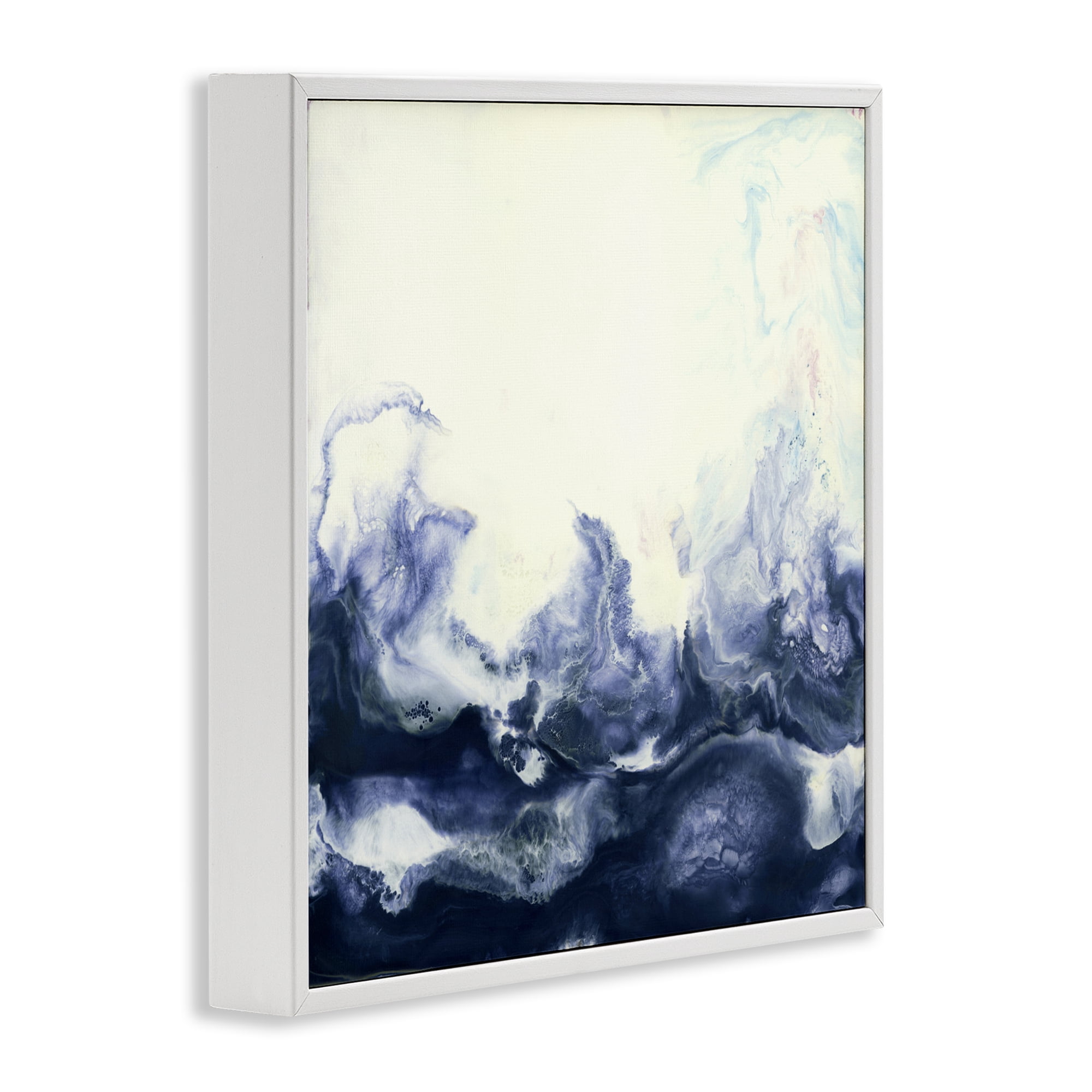 Stupell Industries Oceanic Fluid Swirl White Framed Giclee Art, design by Laura Van Horne