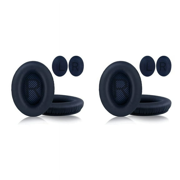 2 Pair Replacement Earpads for Quiet Comfort 35 (QC35) and 35 II (QC35 II) Headphones(Blue)