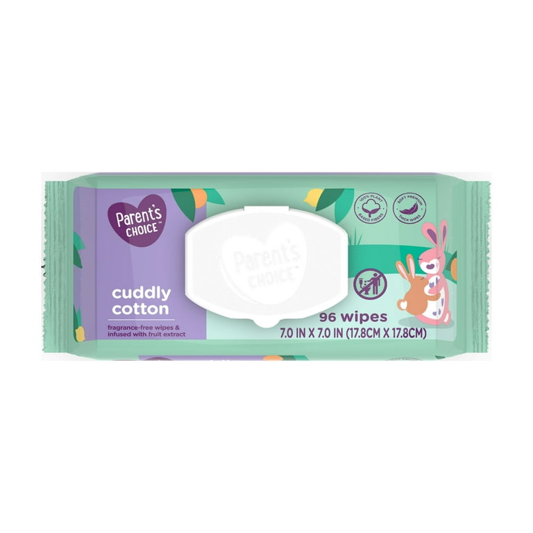 Parents choice cotton baby wipes sales