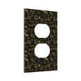 thumbnail image 6 of Zufioo Gold Pinecone Merry Christmas Print Switch Wall Plate, Dustproof and Heat-resistant Decorative Wall Switch Cover, Suitable for Residential and Commercial Areas-Mid-size, 6 of 8