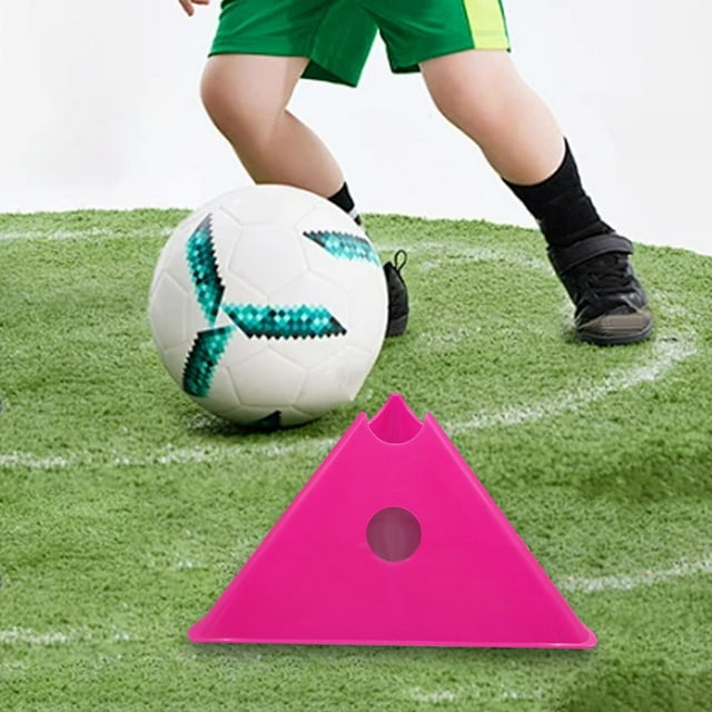 Colaxi Football Training Cones Soccer Disc Cones Field Marker Cones Agility Training Sports Cones for Basketball Skating Rugby Skill rose red