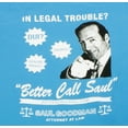 thumbnail image 3 of Breaking Bad Better Call Saul T-Shirt Bright Blue Mens Regular Fit, 3 of 3