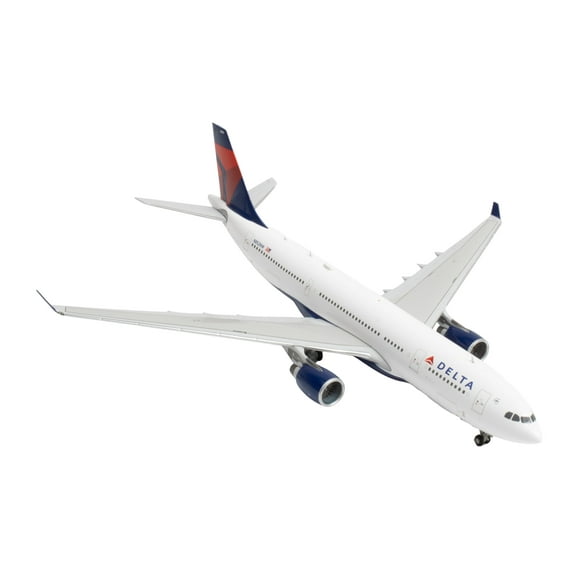Airbus A330-200 Commercial Aircraft "Delta Air Lines" White with Red and Blue Tail 1/400 Diecast Model Airplane by GeminiJets