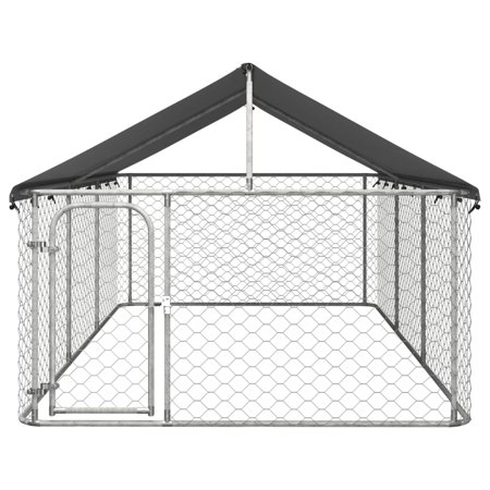 vidaXL 屋外用犬小屋 屋根付き 400x200x150cm動物 ペット用品 ペット用品 犬用品 犬小屋・ドッグラン 代引不可