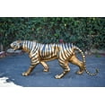 thumbnail image 2 of Nifao Tiger Bronze Statue with Black and Black and Gold Finish – Garden Outdoor Decor Sculpture, 80"L x 15"W x 34"H, 2 of 9