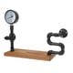 thumbnail image 2 of Estante de pared de hierro forjado estante de almacenamiento para colgar en la pared de estilo industrial de aplicación amplia de madera carbonizada de acero maleable para baño ANGGREK Otros, 2 of 8