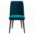 thumbnail image 4 of Mid-Century Modern Velvet Dining Chairs - Set of 2 (Solid Wood), 4 of 4