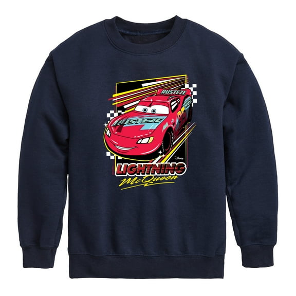 Cars - Lightning Mcqueen - Toddler & Youth Crewneck Fleece Sweatshirt