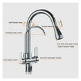 thumbnail image 5 of Black And Golden Filtered Crane For Kitchen Pull Out Sprayer Drinking Water Three Ways Water Filter Tap Kitchen Faucet Hot Cold, 5 of 14