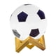 thumbnail image 4 of Lámpara de fútbol regulable con soporte de madera, luz nocturna LED USB, iluminación en blanco cálido base hueca, 4 of 9