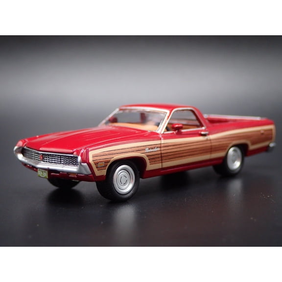 Open Box 1970 70 FORD RANCHERO SQUIRE PICKUP TRUCK RED 1:64 SCALE DIECAST MODEL CAR