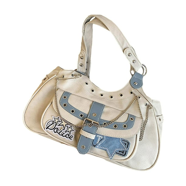 Bolso de hombro para mujer con correa de cadena, estilo , resistente y moderno, ideal como regalo de vacaciones.