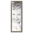 thumbnail image 2 of ArtToFrames 15" x 45" Aged White Gold Picture Frame, 15x45 inch Silver Wood Poster Frame (WOM-2036),  Pack, 2 of 7
