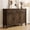 Walnut, variant on ROGALIS 48 Inches Buffet Cabinet with Storage, Farmhouse Sideboard Buffet with Adjustable Shelves, Brown