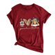 thumbnail image 2 of Pntutb - Camiseta de manga corta con estampado de moda para mujer, blusa informal, tops con estampado Pntutb Pntutb-4232, 2 of 3