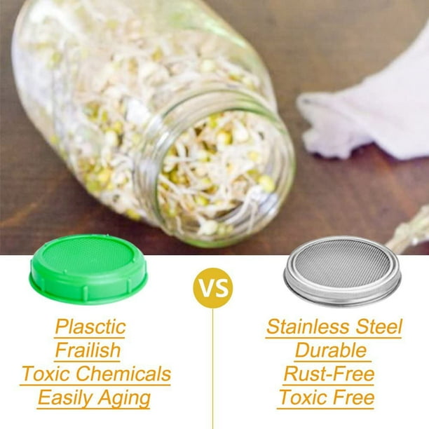 Couvercles De Passoire De Pot De Germination En Acier Inoxydable - Pour