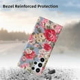 thumbnail image 4 of Stylish Exquisite Flower Pattern TPU Phone Case for Samsung Galaxy S23 S22 S21 Ultra Plus FE Cute Floral Comfortable Soft Cover for Women and Girl(White Purple,S22 Plus), 4 of 7