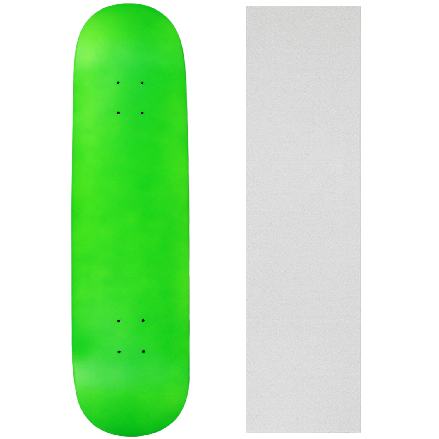 Skateboard Deck Pro 7Ply Canadian Maple NEON GREEN With Griptape 7.5