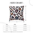 thumbnail image 4 of ZNDUO Square Home Decorative Throw Pillows, Corduroy Vintage Abstract Leopard Texture Pattern Couch Pillows, Throw Pillows for Bed, 20"x20", 4 of 8