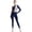 Navy Blue, variant on Doomiva Womens Full Body Unitard Ballet Jumpsuit Long Sleeve One Piece Gymnastics Dance Bodysuits Burgundy L