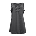 thumbnail image 2 of DuoJiaJ Womens Basic Summer Sleeveless Shirts Button Down Camis Tank Tops Women Vest Gray L, 2 of 4