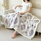 thumbnail image 4 of Manta doble de tafetán hueco catiónico de lana de cordero | Manta suave y cálida para oficina, sofá o cama | Acogedora manta para dormir en interiores durante la temporada de frío, 4 of 7