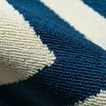 thumbnail image 3 of Momeni Indoor/Outdoor Geometric Modern/Contemporary Area Rugs, Blue/White, 6'7" X 9'6", 3 of 11
