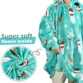 thumbnail image 3 of Catalonia Oversized Blanket Hoodie Sweatshirt, Wearable Fleece Pullover for Adults Men Women, Ugly Christmas Sweater, 3 of 5