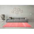 thumbnail image 3 of Ahgly Company Indoor Square Abstract Red Contemporary Area Rugs, 6' Square, 3 of 4