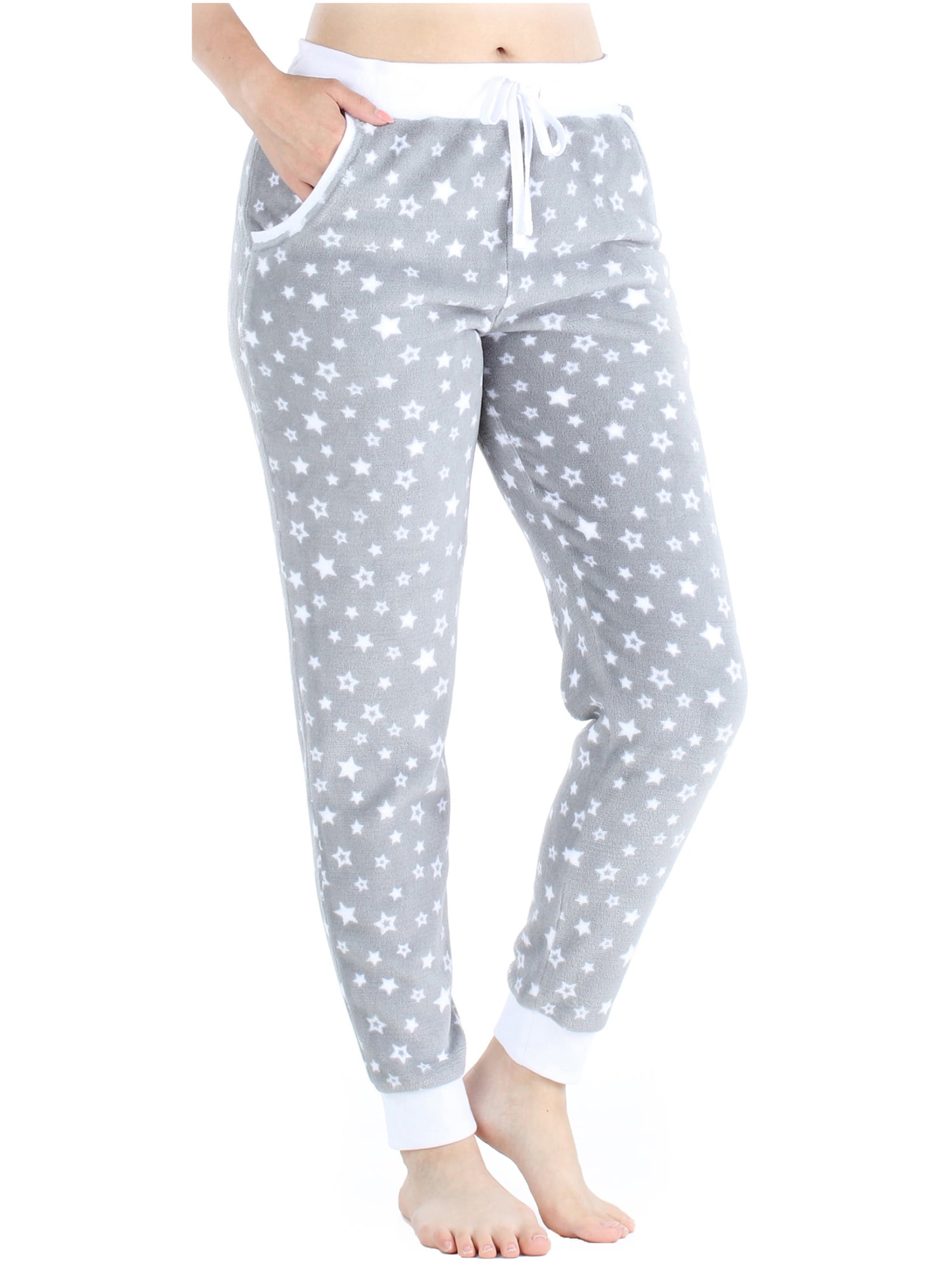 PajamaMania - PajamaMania Women's Plush Fleece Jogger Pajama Pants with ...