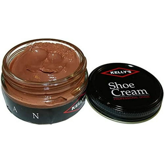 Kelly's Shoe Cream - Professional Shoe Polish - 1.5 oz - Tan
