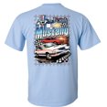thumbnail image 3 of Fair Game Ford Mustang Untamed American Spirit T-Shirt, ford graphic tee-Light Blue-XL, 3 of 6
