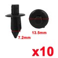 thumbnail image 2 of Unique Bargains 10x Black Plastic Rivet Style Body Trim Panel Retainer Clips for Toyota, 2 of 2