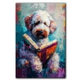 thumbnail image 3 of Lagotto Romagnolo Decor Poster Unframe, Lagotto Romagnolo Dog Canvas Wall Art, Dog Reading Book Canvas Print Painting Poster Wall Decor Dog Lovers Gifts, 3 of 6