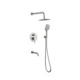 thumbnail image 1 of Elegant Kitchen & Bath FAS-9002BNK George Complete Shower & Tub Faucet with Rough-in Valve, Brushed Nickel, 1 of 1