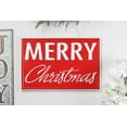 thumbnail image 4 of Cheungs 5352 All Metal Build with A Red Background & White Rim & Lettering - Merry Christmas Wall Sign, 4 of 4