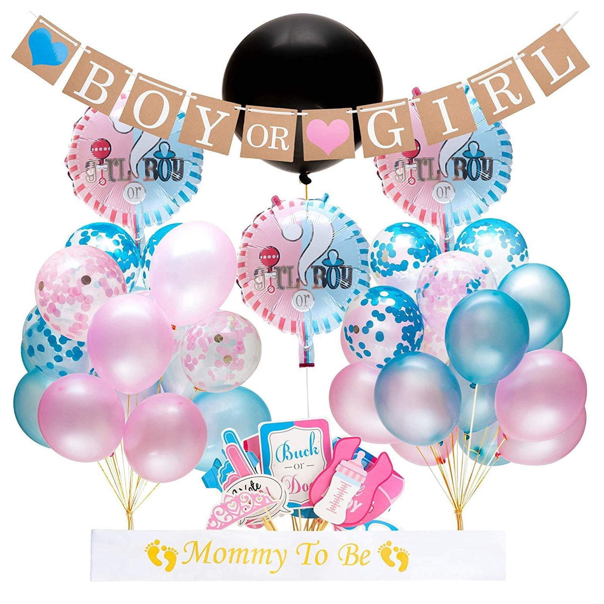 Kit para fiesta de revelación de género Decoración para baby shower ...
