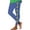 Blue, variant on DailyTrove Women's High Waisted Christmas Print Leggings - Tummy Control Stretch Pants for Holiday & Casual Wear