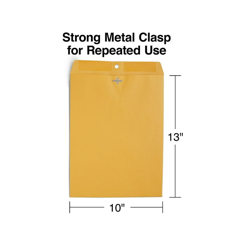 MyOfficeInnovations Clasp & Moistenable Glue Catalog Envelopes 10