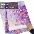 thumbnail image 6 of Watercolor Flowers on Purple Placemats Set of 6,Wipeable Washable Table Mats for Dining Tables, Nature Floral Plant Place Mats for Kitchen Event Party Tabletop Decor, 6 of 9