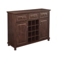thumbnail image 3 of Gramercy Way Mahogany Cabinet and Wood Doors with Wine Rack, 3 of 9