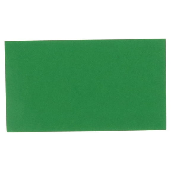 JAM Paper Flat Note Cards, 2 x 3 1/2, Green, 100/Pack