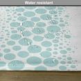 thumbnail image 6 of Ambesonne Under the Sea Place Mats Set of 4, Circle Bubbles, Standard Size, Sky Blue and White, 6 of 6